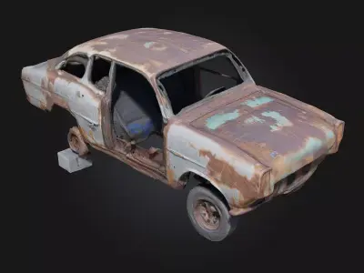 Rusty Relic  A Forgotten Machine from a Distant Past 3D model