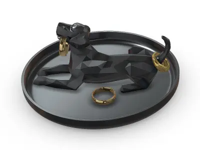 Great Dane ring holder   3D print model