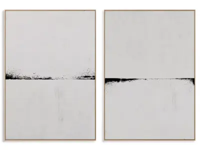Abstract Painting Frame set 3D model 35