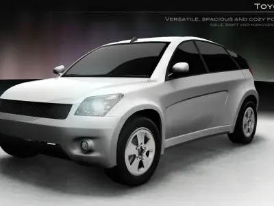 Car Toyota SUV google car AAA Low-poly 3D model