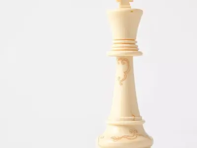 Ivory Chess King model pack Low-poly 3D model
