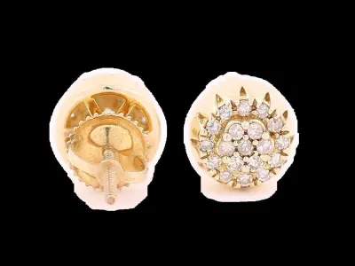 Earring 3D print model 4