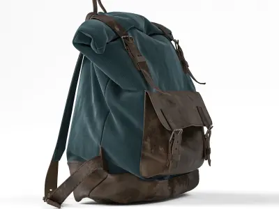 Rolltop backpac 3D model