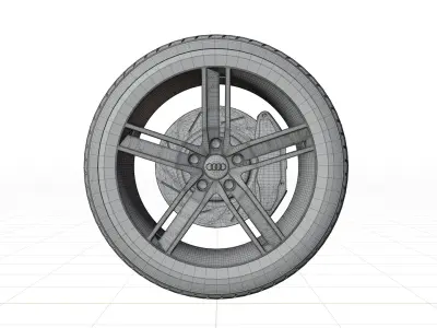 Audi A3 Sedan 2014 Wheel 3D model