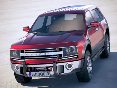Generic 4x4 car 2018 3D model