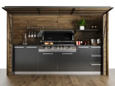 Outdoor Kitchen Shelter 3D model
