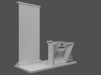 Booth Exhibition Stand a476c 3D model
