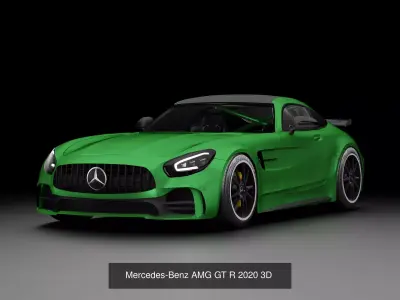Mercedes-Benz AMG GT R 2020 3D and high Quality Car wheels  3D Model Pack