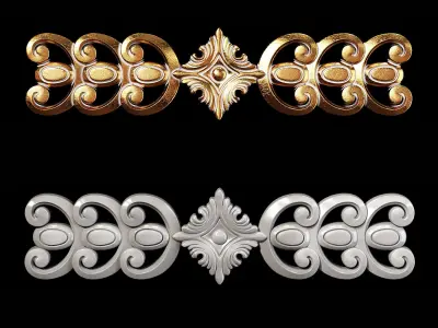 Classic carved 019 3D model