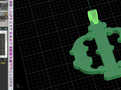 Decorative Letter Ph 3D print model