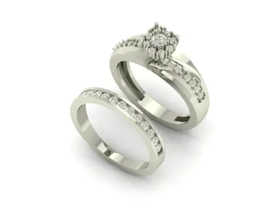Band couple Ring  3D print model
