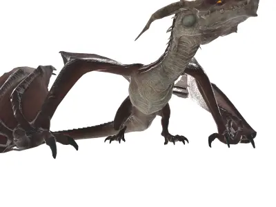 Epic Mythical Dragon Detailed Rigged 3D Model 3D model