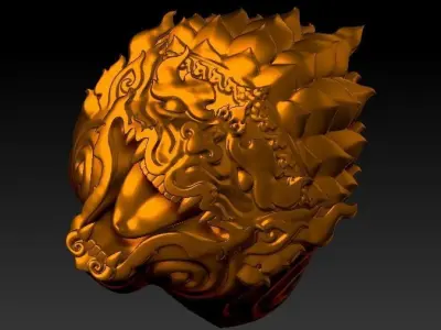 ring men hanuman 3D print model