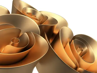 Rose Plaster Molding Decoration CNC Low-poly 3D model