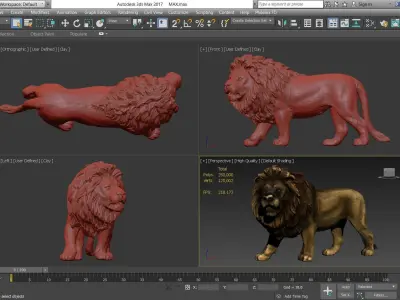 Animal - Lion 3D model