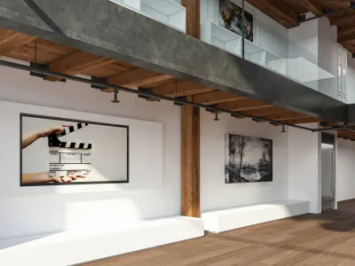 Warehouse Home Loft Office 3d Model 3D model