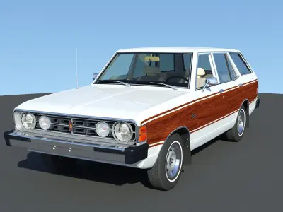  Dodge Colt wagon 1976  3D model