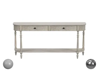 Butler Specialty Company Danielle Marble And Wood Console Table 3D model