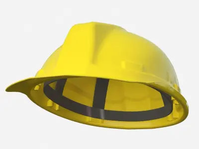 Worker Engineer Helmet Low-poly 3D model