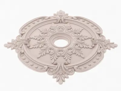 Classic Ceiling Medallion 17 3D model