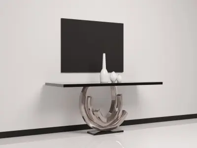 Realistic Modern Table Low-poly 3D model