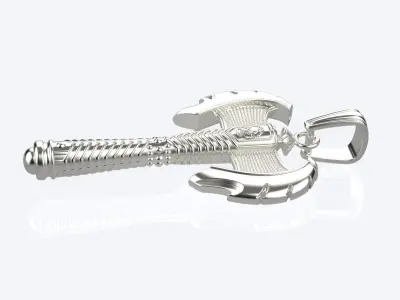 Amulet double-sided Ax of Perun 3D print model