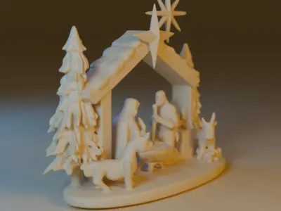 nativity scene 3D model