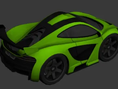 cartoon car vehicle 3d game ready model Low-poly 3D model-009 Low-poly 3D model