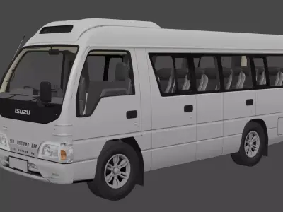 Isuzu NKR 55 Microbus Adiputro 3D model
