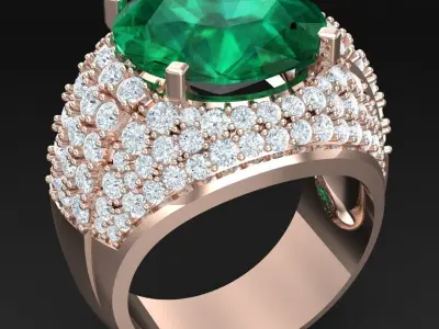 Luxury Men Rings Designs 6MR055 3D print model