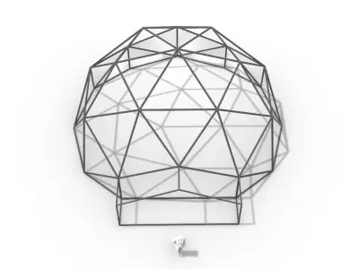 Geodesic Dome with Entry v1 3D model