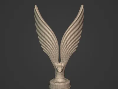 Abstract Eagle Figurine - Ready for 3D Printing 3D print model