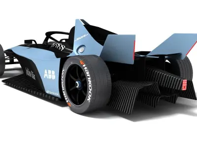 Gen3 Formula E Race Car Season 2022 - 2023 3D model