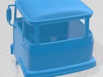 Ebro D 700 1975 Printable Body Cabin Truck 3D print model