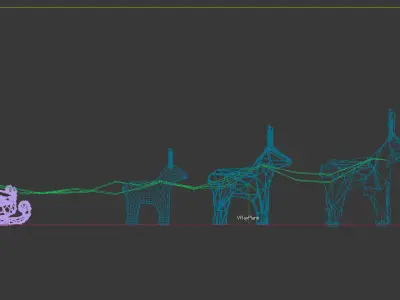 Sleigh of Santa Claus 3d 3D model