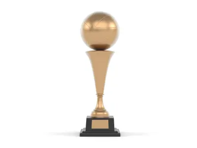 Golden Trophy Balls 3D model