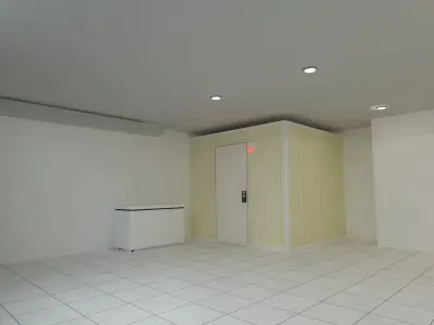 WORKSHOP empty room with tiled floor Free 3D model