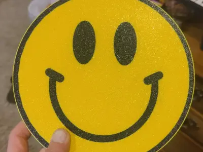 Smiley Face Trailer Hitch Cover 3D print model