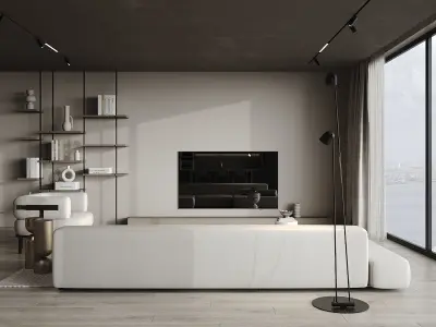 Hasa Project Living room 3D model