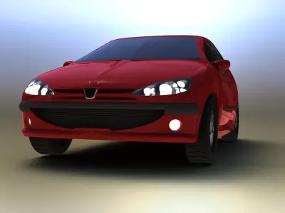 Peugeot Car Free 3D model