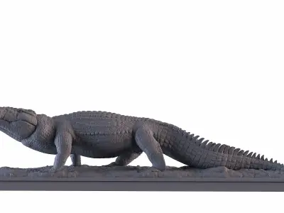 Crocodile Statue 3D print model