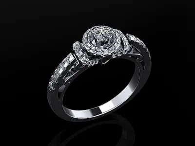 Women Ring 14 3D print model