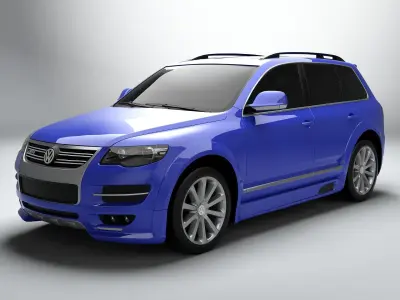 Volkswagen Touareg R50 Low-poly 3D model