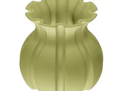 Plastic Decor Vase 3D model