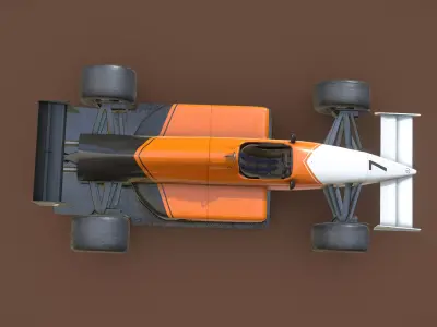 Generic F1 Car - 1980 3D model