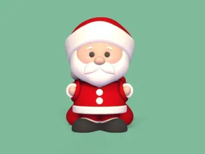 Santa Claus Pot 3D print model