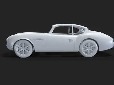 Aston Martin DB4 GT Zagato 1970 3D print model