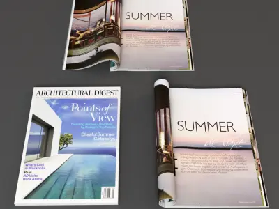 Magazine Collection mockup of 3D model