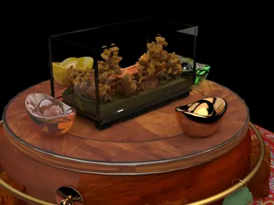 Chinese cork carved   3D model