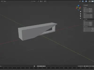 BENCH 06 Low-poly 3D model